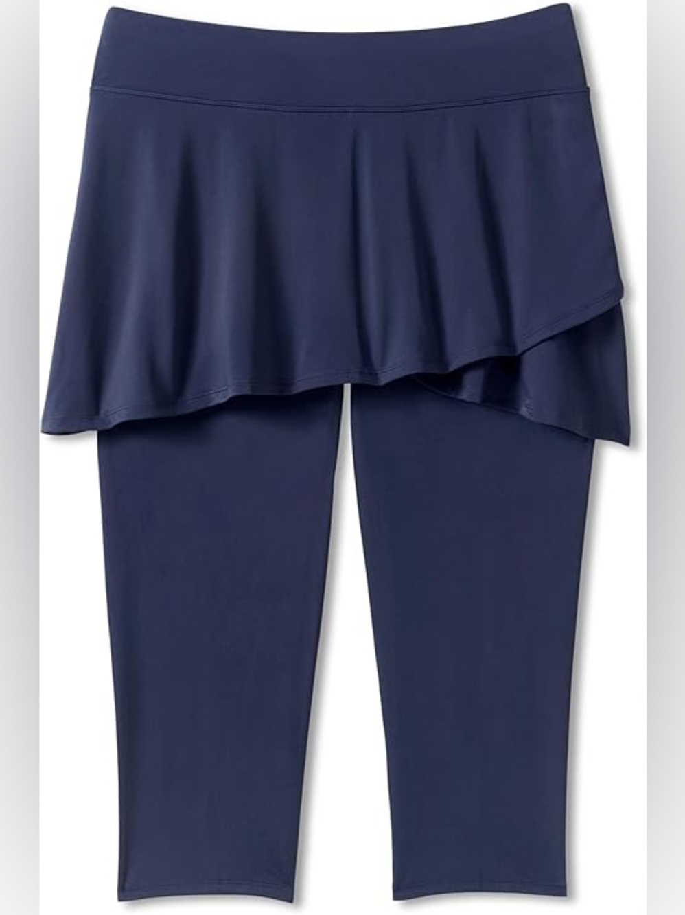 NWOT Swimsuits For All Navy Swim Capri Skirted Pants Size 26 UPF50